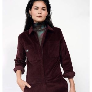 WILDFANG Mulberry Corduroy Jumpsuit Sz L